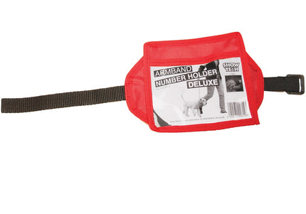 Show Tech Number Holder Deluxe – High-Quality Black Number Band, Secure and Durable Design