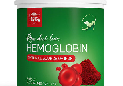 Pokusa RawDietLine Hemoglobin Powder – Iron-Rich Supplement, 200g, Supports Vitality