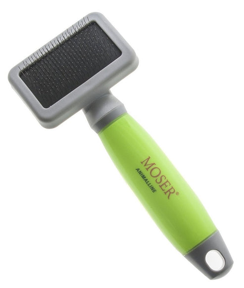 Moser Hard Slicker Brush – Large Size, Firm Bristles, Effective Detangling and Coat Care