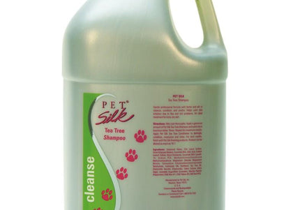 Pet Silk Tea Tree Shampoo – Concentrated 1:16 Formula with Tea Tree Oil, Soothes Dry and Itchy Skin, 3.8L