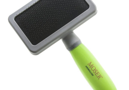 Moser Hard Slicker Brush – Large Size, Firm Bristles, Effective Detangling and Coat Care