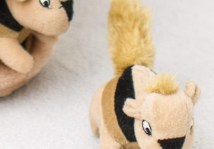 Outward Hound Hide A Squirrels Replacement Plush Toys – Soft Durable Squeaky Set, 3 Pack