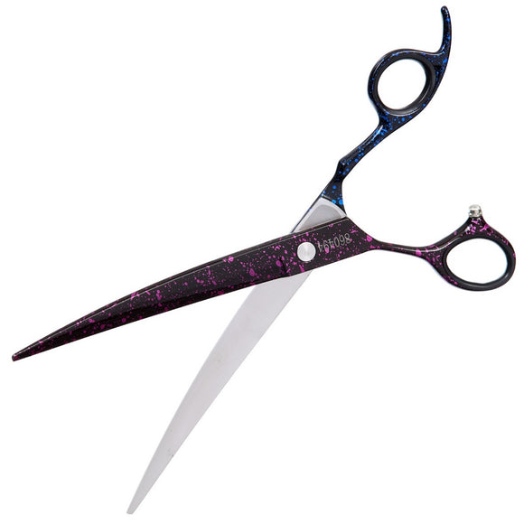 Groom Professional Sirius Left Curved Scissors 7.5in – Precision 19cm Blade, Ergonomic Design