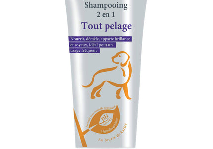 Hery 2en1 Tot Pelage Shampoo and Conditioner 200ml – Nourishing Dual-Action Formula for All Fur Types