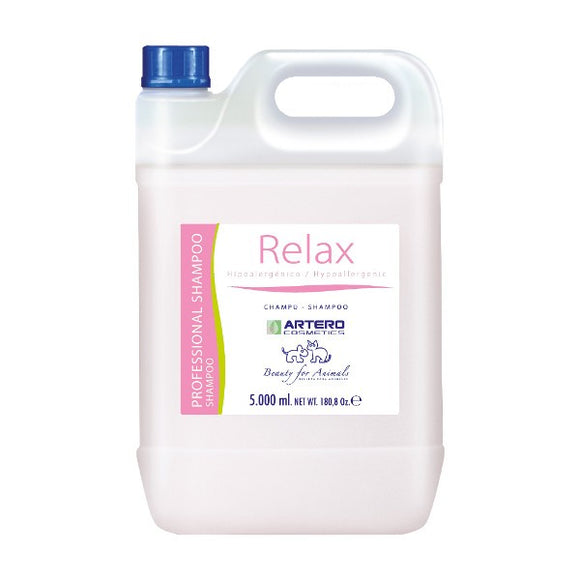 Artero Relax Hypoallergenic Shampoo – Gentle Formula for Sensitive Skin, 5L Bottle