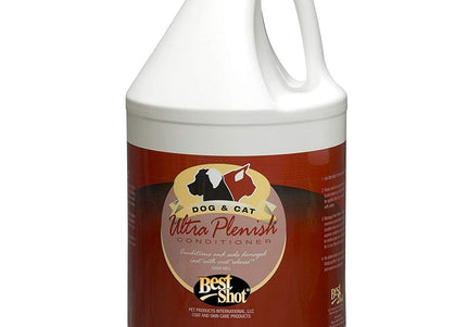 Best Shot Ultra Plenish Conditioner – Hypoallergenic Concentrate, Detangles and Restores Damaged Coats, 3.8L