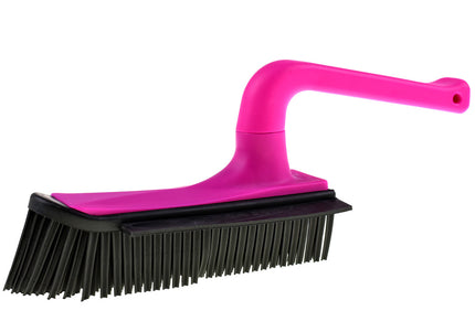 V7 Hand-Held Rubber Brush and Dustpan – Innovative Red Cleaning Duo, Ergonomic Design