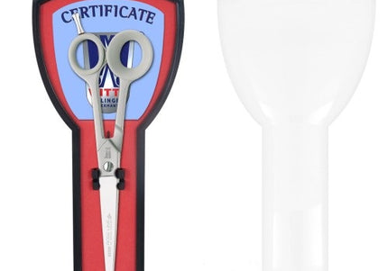 Witte Rose Line 8" Straight Grooming Scissors – Micro-Bevel Edge, Precision Cutting