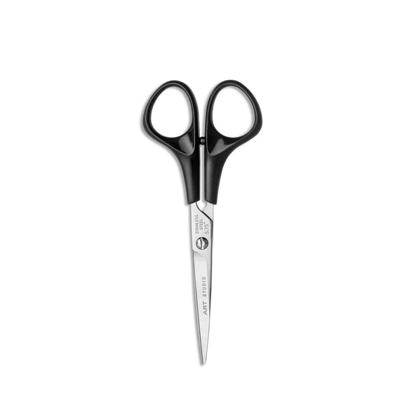 Artero Art Studio Straight Grooming Scissors – 7" Micro-Grind Blade with Ergonomic Plastic Handle