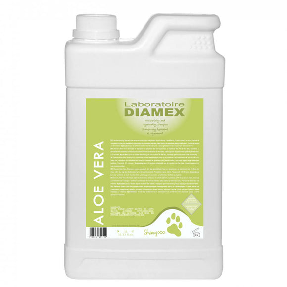 Diamex Aloe Vera Moisturizing Regenerating Shampoo Concentrate 1:8, 1L – Nourishing Formula with Aloe