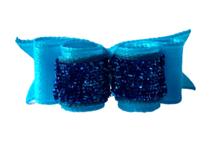 Blovi Mini Satin Display Bow – Small Size, Elegant Black Finish for Grooming Presentation