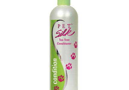 Pet Silk Tea Tree Conditioner 473ml – Concentrated Soothing Formula with Tea Tree Oil, Moisturizing Relief