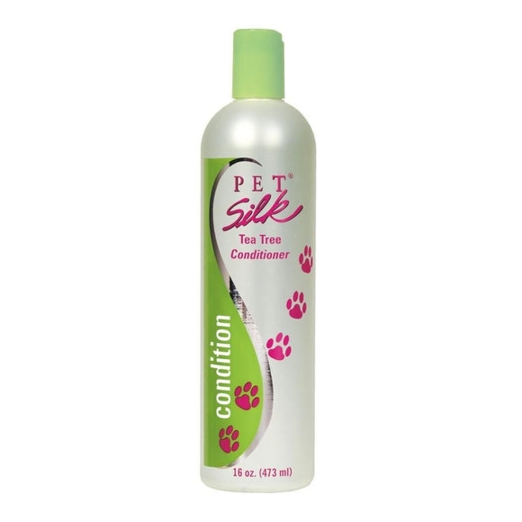 Pet Silk Tea Tree Conditioner 473ml – Concentrated Soothing Formula with Tea Tree Oil, Moisturizing Relief