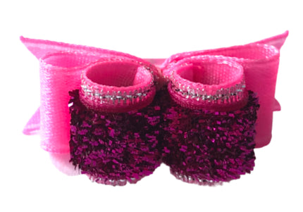 Blovi Mini Satin Display Bow – Small Size, Elegant Black Finish for Grooming Presentation