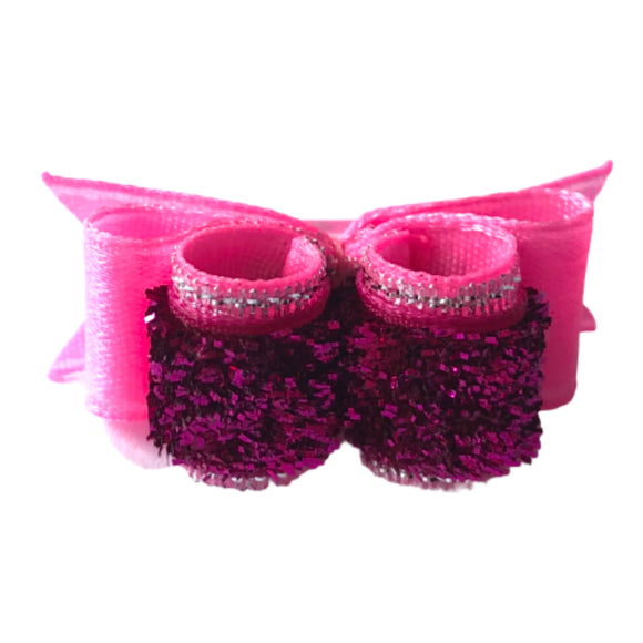 Blovi Mini Satin Display Bow – Small Size, Elegant Black Finish for Grooming Presentation