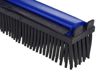 V7 Rubber Grooming Broom – Telescopic Pole, Innovative Red Design, Efficient Hair Removal