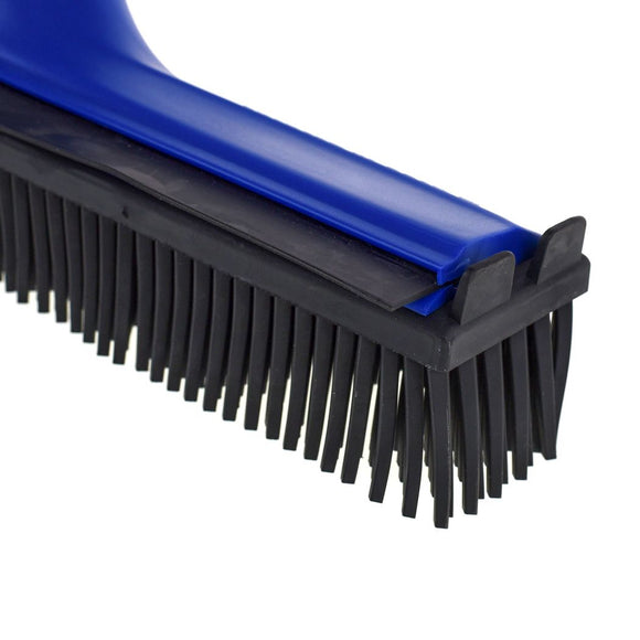 V7 Rubber Grooming Broom – Telescopic Pole, Innovative Red Design, Efficient Hair Removal