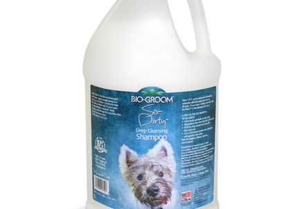 Bio-Groom So-Dirty Shampoo – Deep Cleansing Concentrate, Odor-Removing Formula, 3.8L