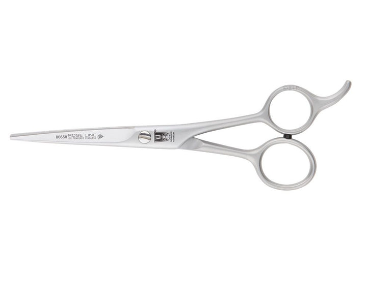 Witte Rose Line 6.5" Straight Grooming Scissors – Fixed Hook, Precision Cutting