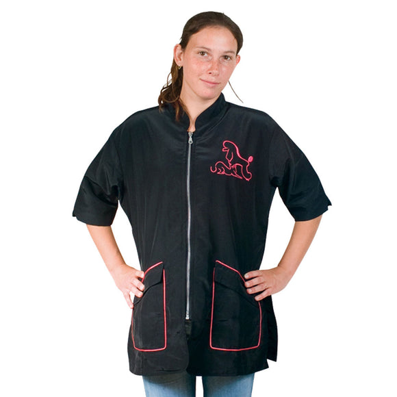 Chadog Letizia Grooming Sweatshirt – Comfortable Lightweight Design with Pink Trim, Size L