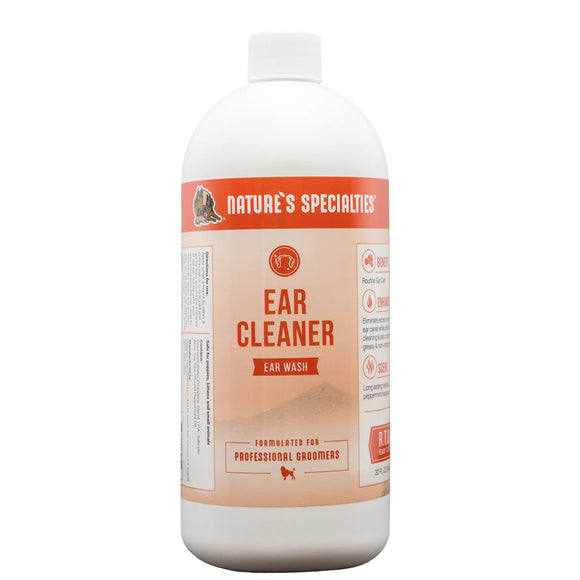 Nature's Specialties Ear Cleaner – Gentle Cleansing Solution, 946ml, Fast-Acting Formula