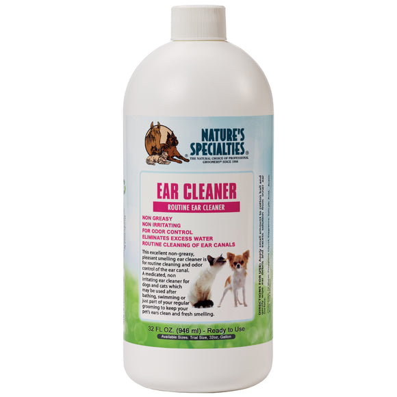 Nature's Specialties Ear Cleaner – Gentle Cleansing Solution, 946ml, Fast-Acting Formula