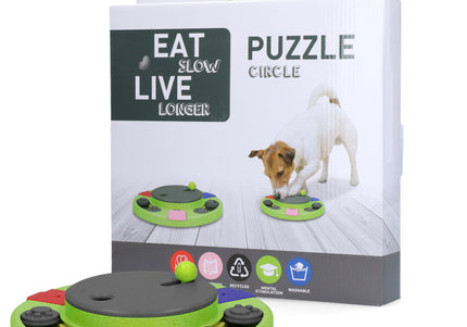 Eat Slow Live Longer Puzzle Circle – Interactive Round Intelligence Toy, Durable Design