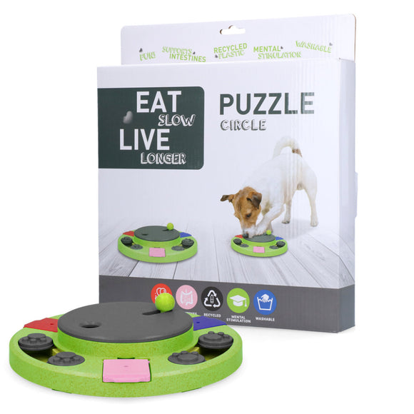 Eat Slow Live Longer Puzzle Circle – Interactive Round Intelligence Toy, Durable Design