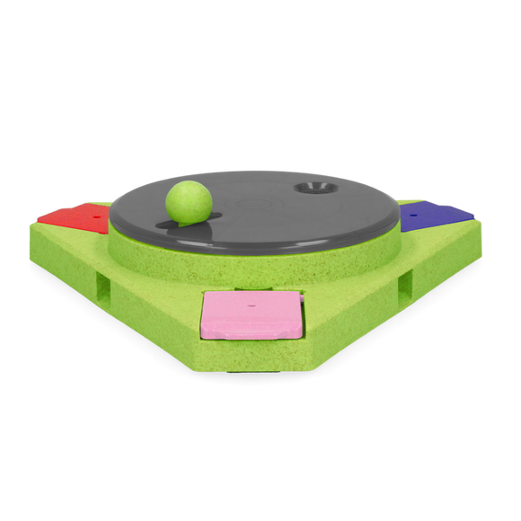 Eat Slow Live Longer Puzzle Triangle – Interactive Dog Intelligence Toy, Durable Design