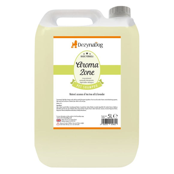 DezynaDog Magic Formula Aromazone Shampoo – Deodorizing, Insect-Repellent, Soothing 5L Grooming Cleanser