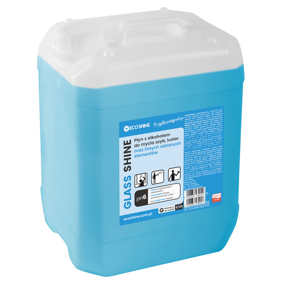 Eco Shine Glass Shine Liquid – Alcohol-Based Cleaner for Glass, Countertops, Windows, Mirrors, 5L