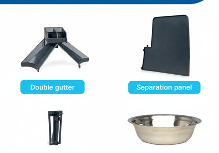 PetSafe 2-Pet Meal Splitter – Dual Bowl Attachment, Compatible with Smart Feed and Healthy Pet Feeders