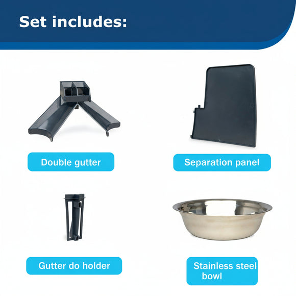 PetSafe 2-Pet Meal Splitter – Dual Bowl Attachment, Compatible with Smart Feed and Healthy Pet Feeders