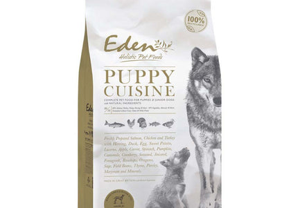 Eden Puppy Cuisine Medium Large Breed – Salmon, Poultry, Fish Recipe, 12kg Balanced Nutrition