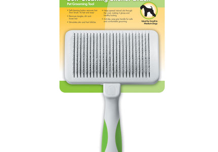 Andis Self-Cleaning Poodle Brush – Gentle Bristles, Easy Maintenance, Ergonomic Handle