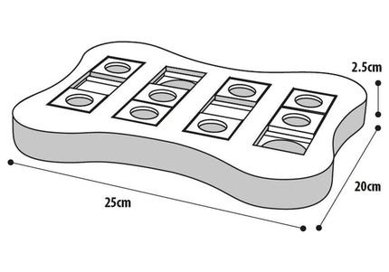 Flamingo Braintrain Edison Interactive Toy – Engaging Educational Puzzle for Puppies and Small Breeds