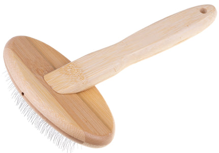 Groomer.dk Brush Volumizer – Medium Poodle Slicker Brush, Lightweight Ergonomic Design