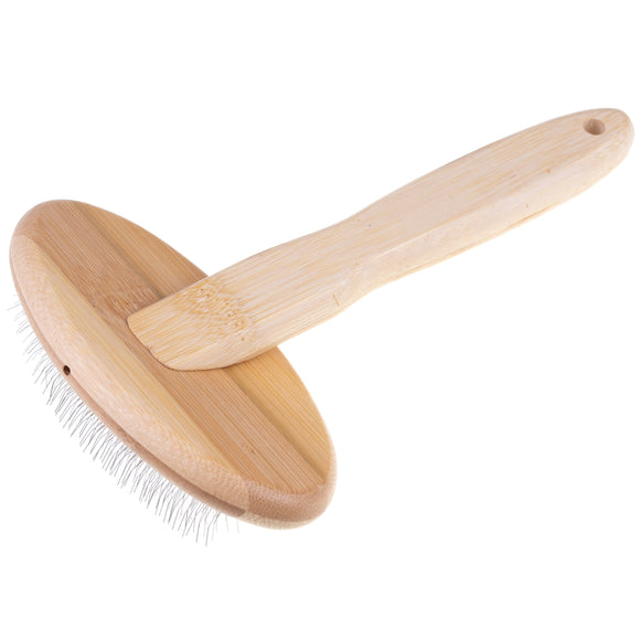 Groomer.dk Brush Volumizer – Medium Poodle Slicker Brush, Lightweight Ergonomic Design