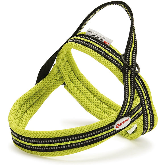 Record Action Dolomiti Harness Lime – Comfortable Scandinavian-Style Adjustable Dog Harness, XL Size