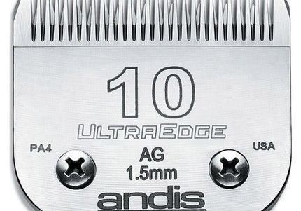 Andis UltraEdge No. 10 Clipper Blade – 1.5mm Precision Steel, Durable Edge