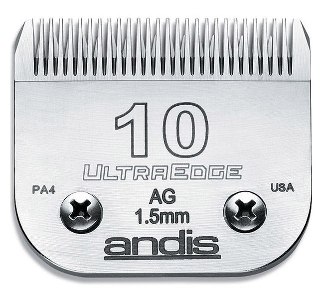 Andis UltraEdge No. 10 Clipper Blade – 1.5mm Precision Steel, Durable Edge