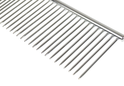 Madan Extra Long Pin Comb 19cm – Solid Grooming Comb with Mixed Tooth Spacing and Long Pins