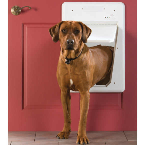 PetSafe SmartDoor Electronic Pet Door Large – Automatic Secure Entry with Programmable Access