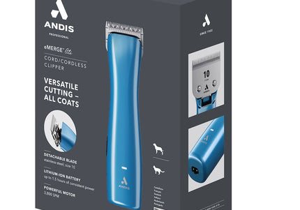 Andis eMERGE Lite Cordless Clipper – Powerful Single-Speed, Snap-On Blade 1.5mm, Corded Option