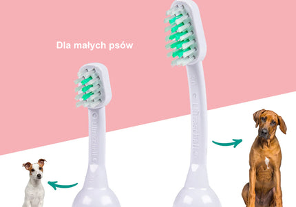 Emmi-Pet PRO Basic Silent Ultrasonic Dog Toothbrush Set with Two Tips