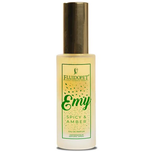 FluidoPet Emy Natural Perfume 30ml – Amber and Spice Scent, Gentle Long-Lasting Formula