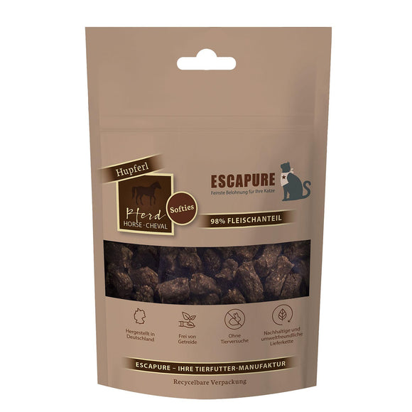 Escapure Hupferl Softies Horse Meat Cat Treats – Meaty, Soft Texture, 80g Pack