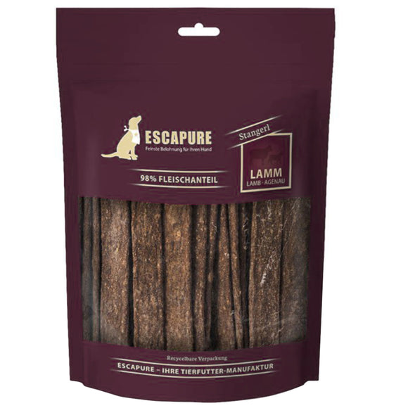 Escapure Stangerl Lamm Natural Meaty Lamb Strips – Grain-Free Dog Treats, 150g