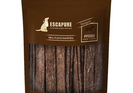 Escapure Stangerl Pferd Meaty Horse Strips – Natural Grain-Free Dog Treats, 150g