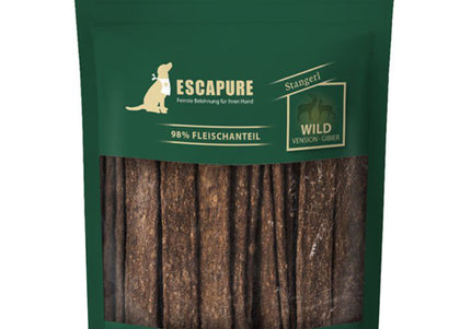 Escapure Stangerl Wild Natural Meaty Venison Strips – Grain-Free Dog Treats, 150g
